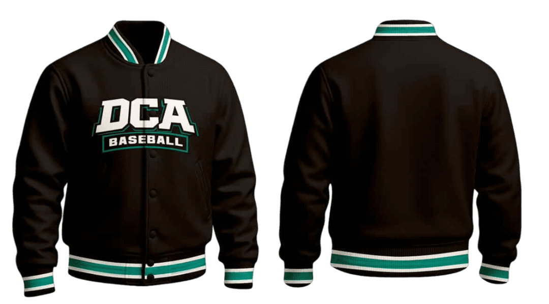 DCA Black Baseball Bomber Jacket
